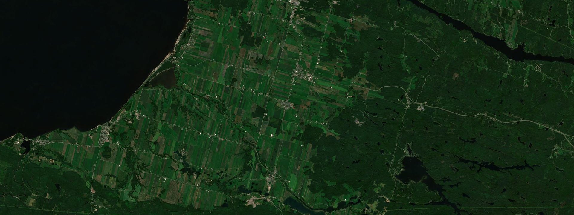 Vue satellite de Hébertville-Station