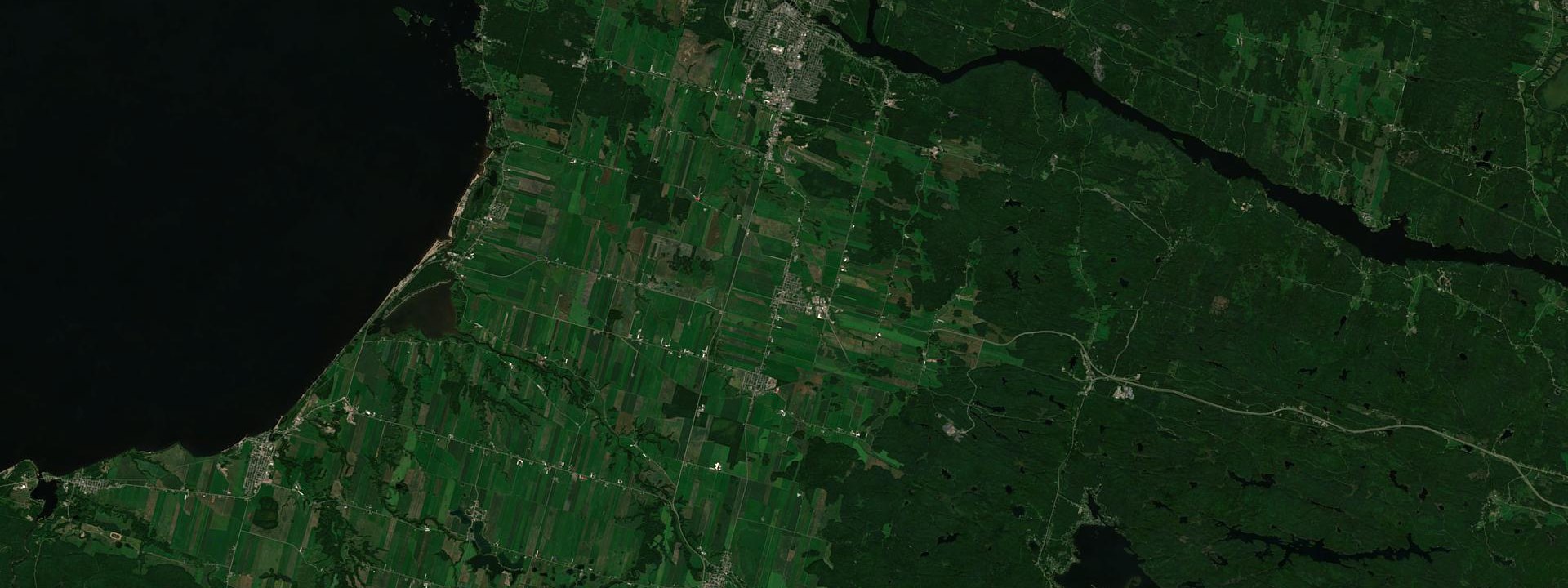 Vue satellite de Saint-Bruno