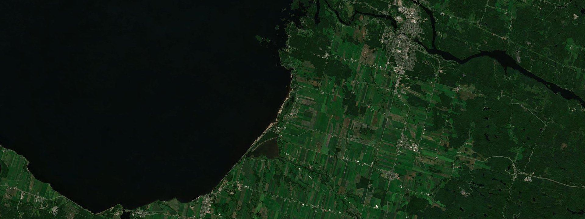 Vue satellite de Saint-Gédéon