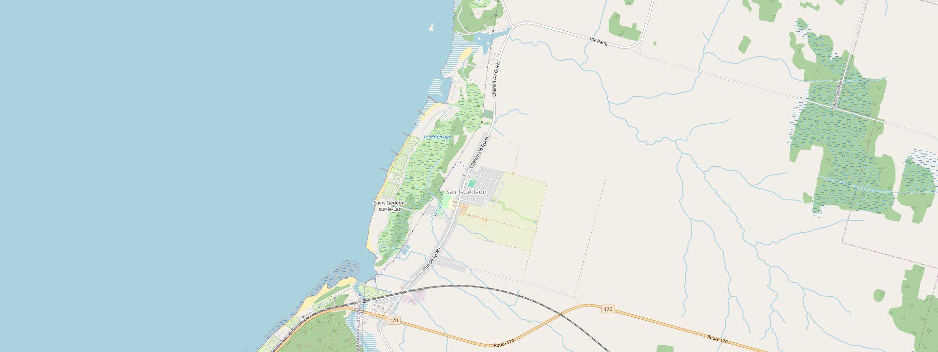 Plan des rues de Saint-Gédéon