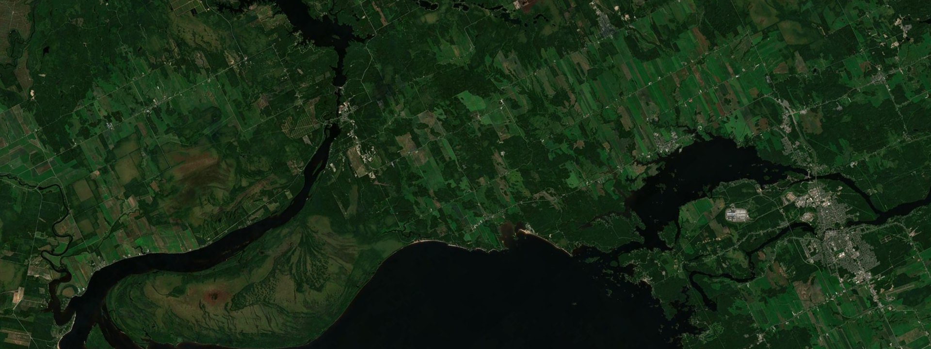 Vue satellite de Saint-Henri-de-Taillon