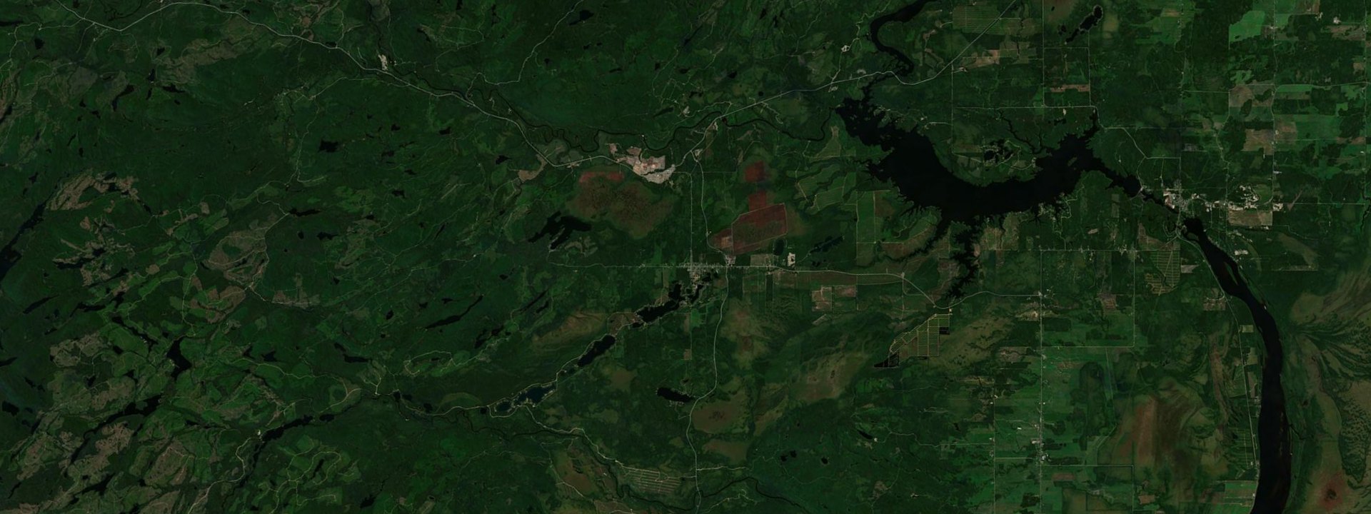 Vue satellite de Saint-Ludger-de-Milot