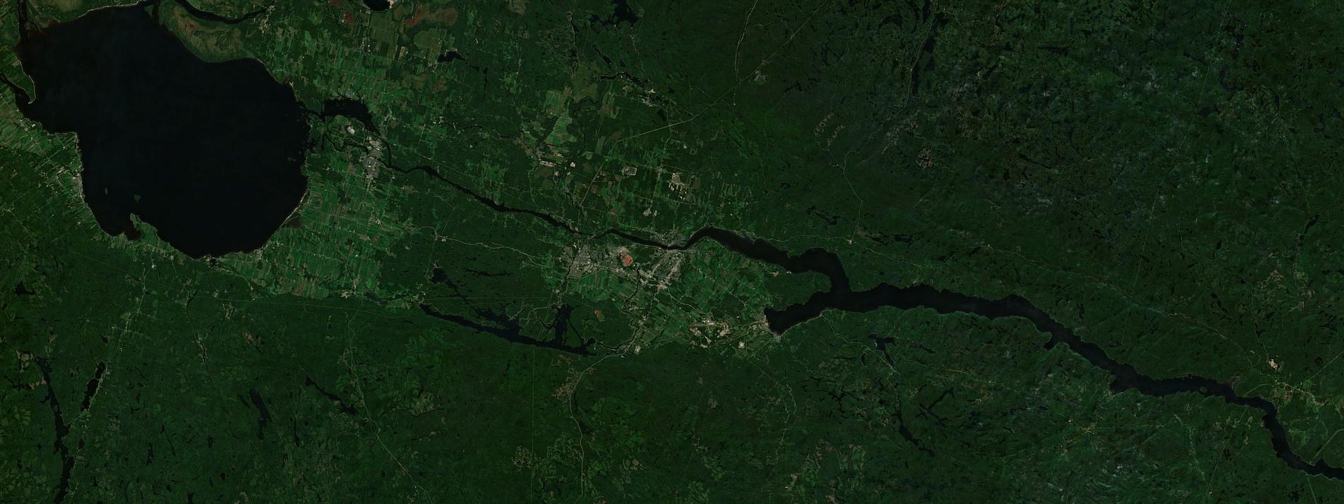 Vue satellite de Saguenay