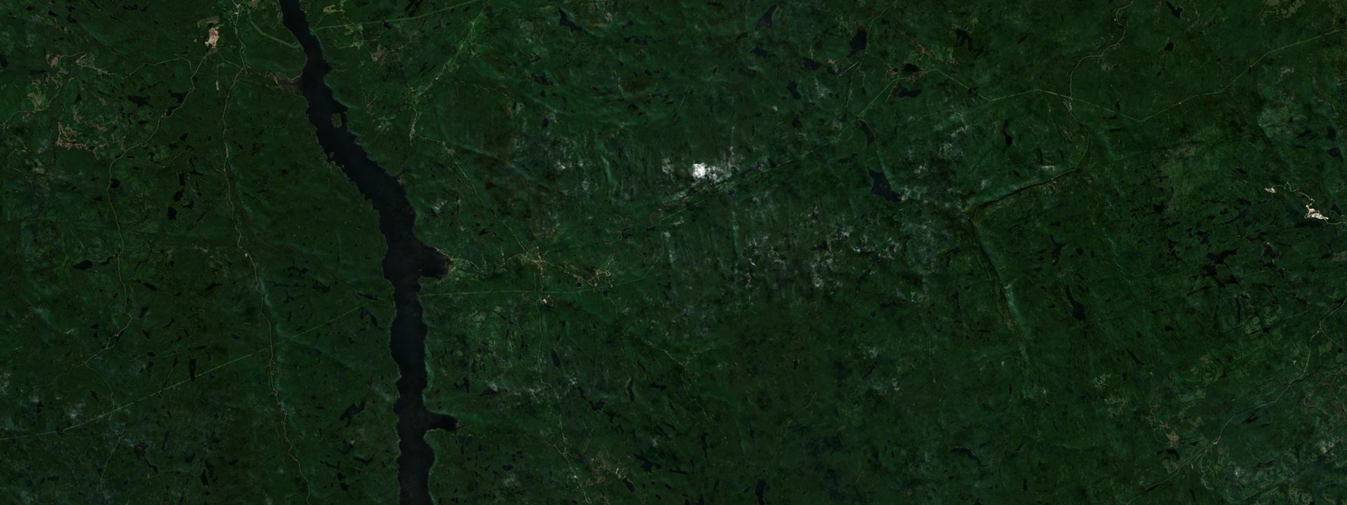 Vue satellite de L'Anse-Saint-Jean