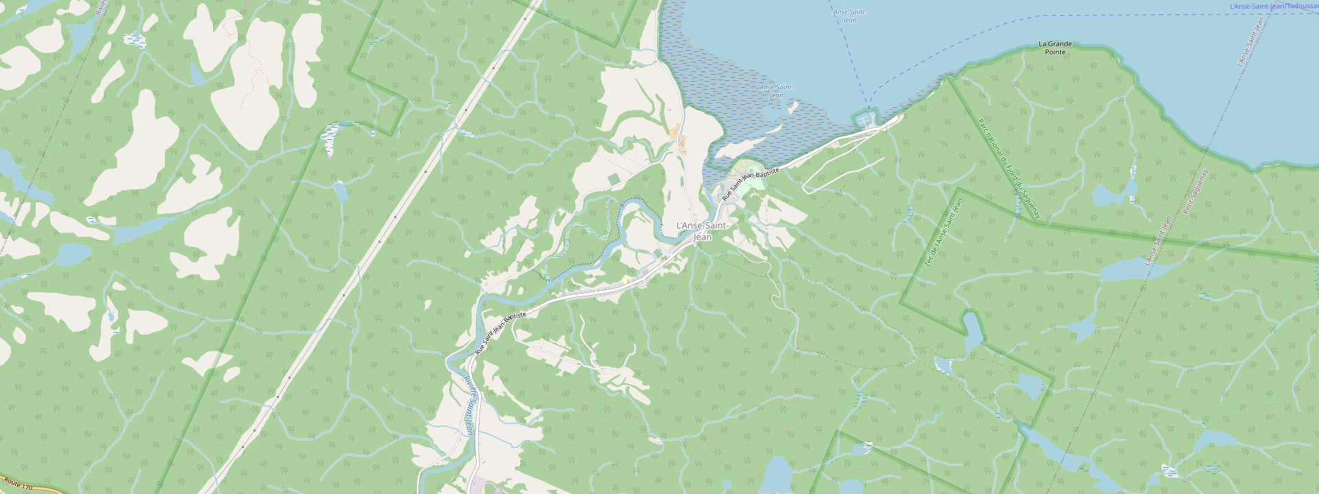 Plan des rues de L'Anse-Saint-Jean
