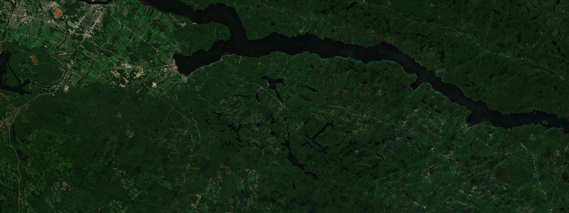 Vue satellite de Saint-Félix-d'Otis