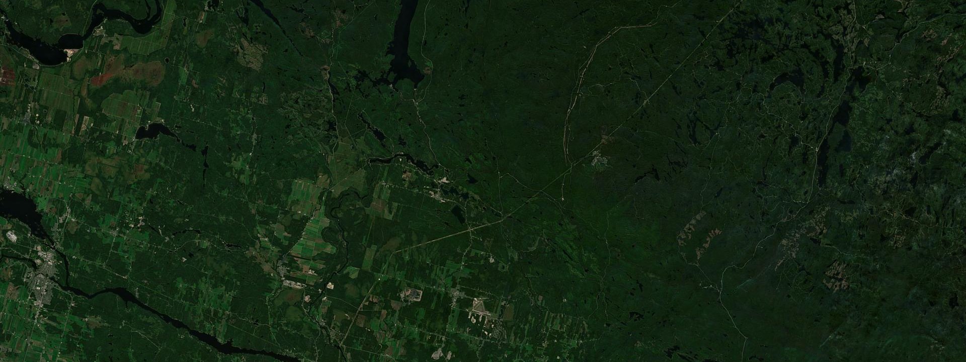 Vue satellite de Saint-David-de-Falardeau