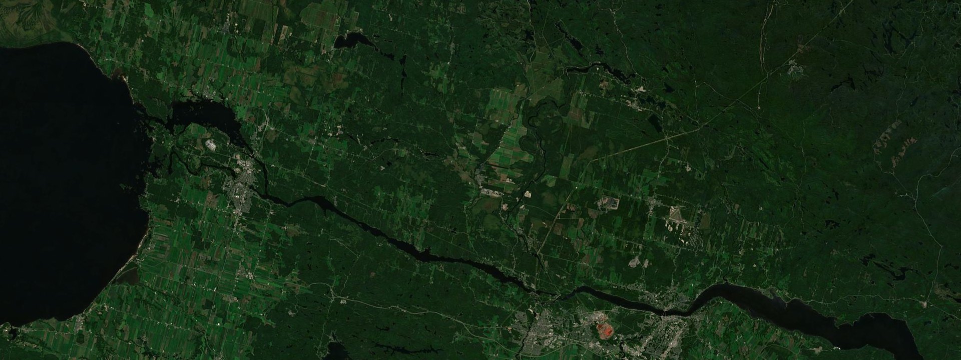 Vue satellite de Saint-Ambroise