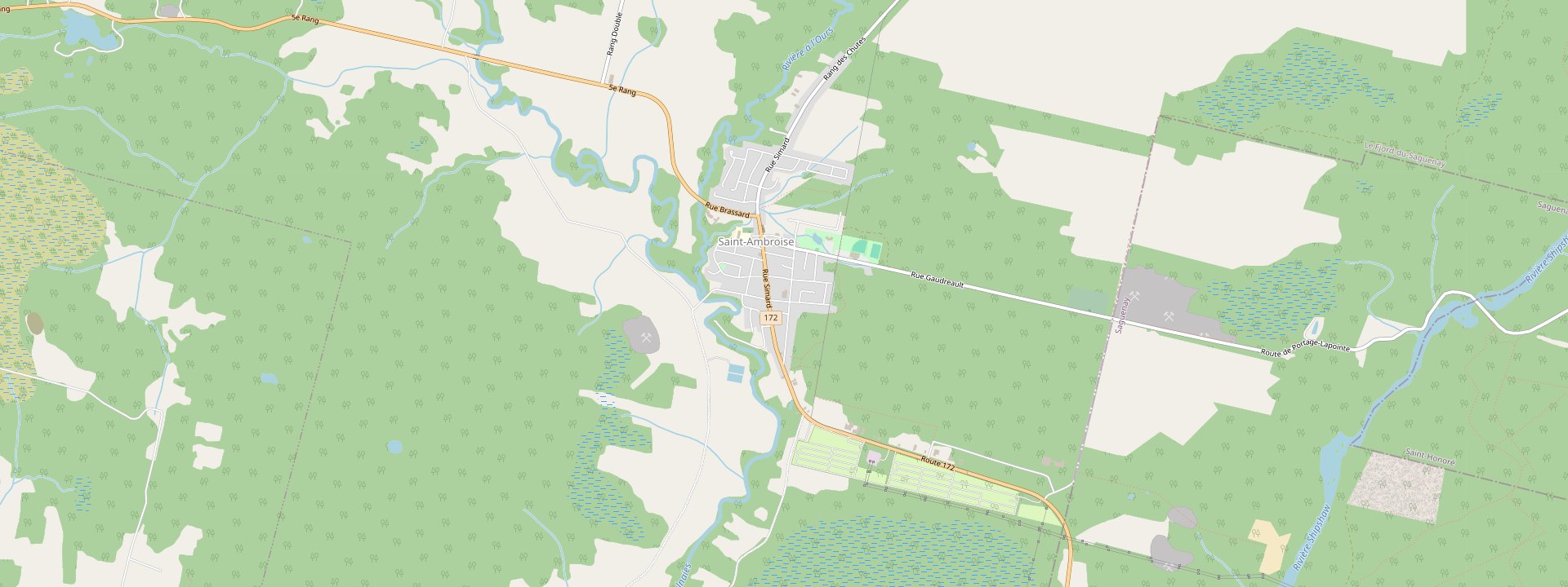 Plan des rues de Saint-Ambroise