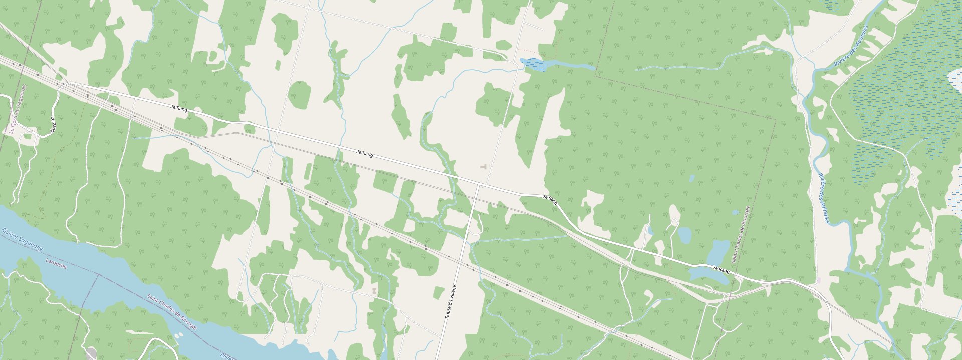 Plan des rues de Saint-Charles-de-Bourget