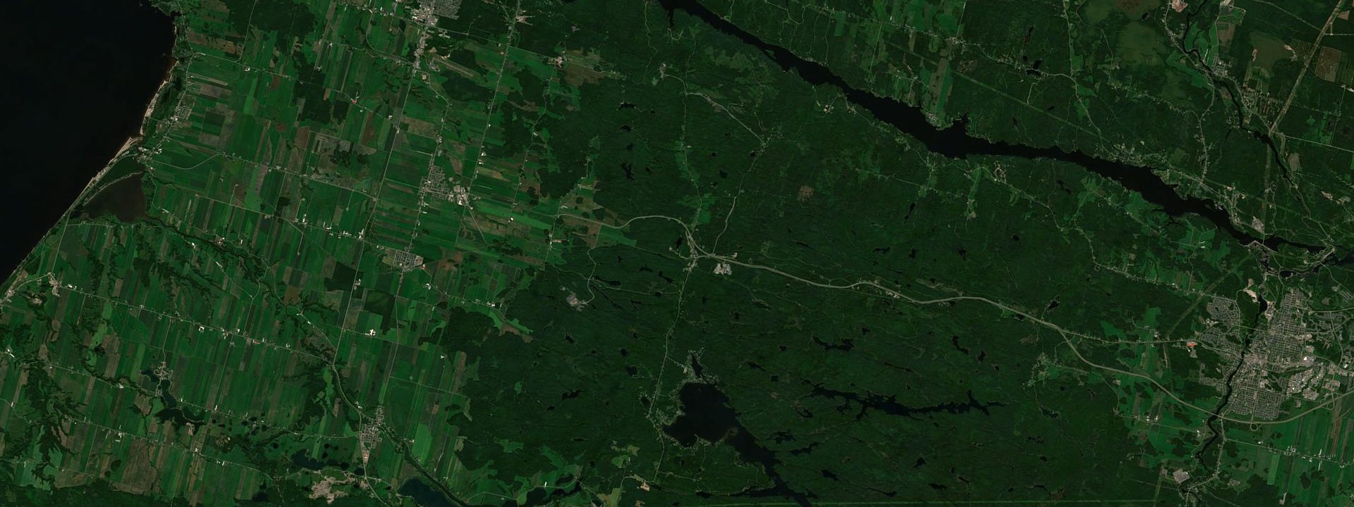 Vue satellite de Larouche