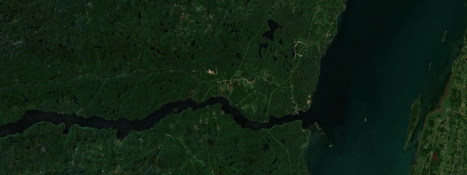 Vue satellite de Sacré-Coeur