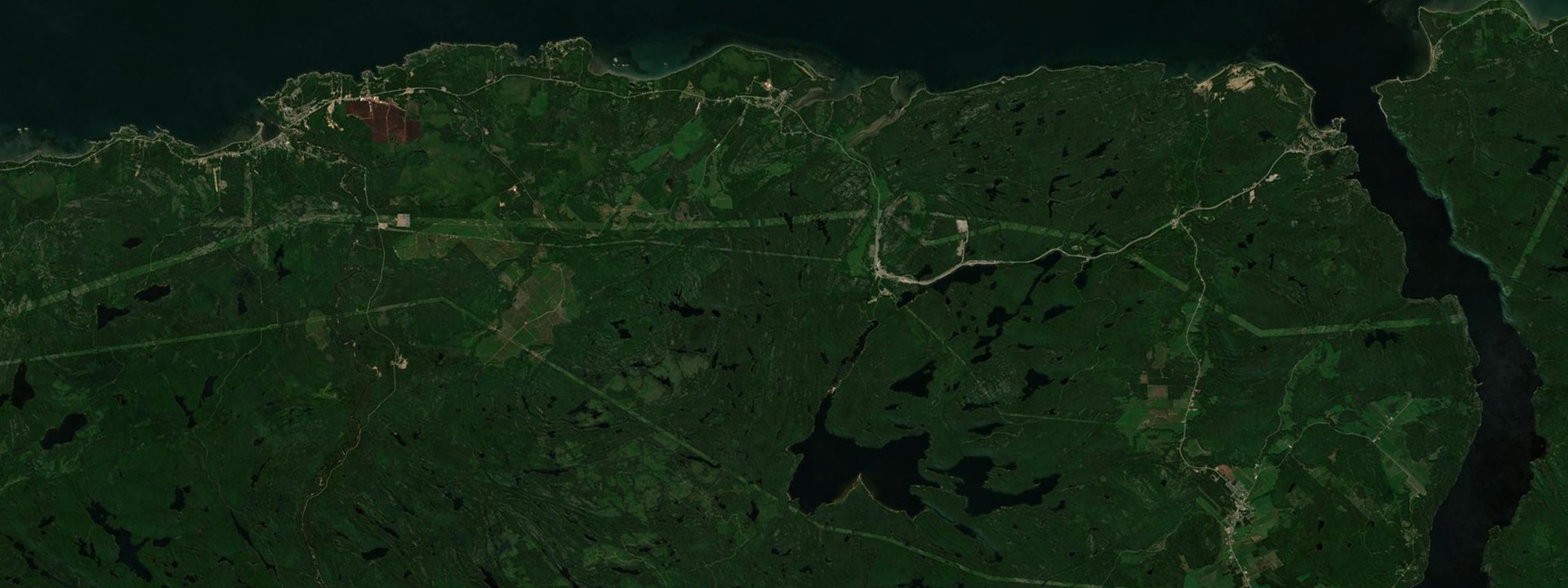 Vue satellite de Les Bergeronnes