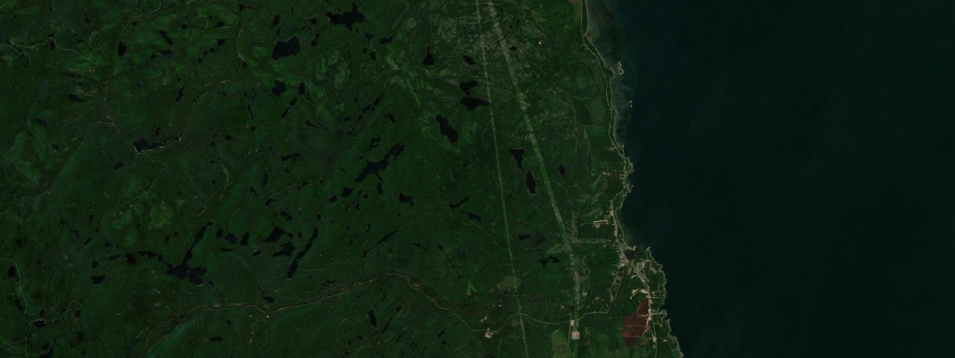 Vue satellite de Les Escoumins