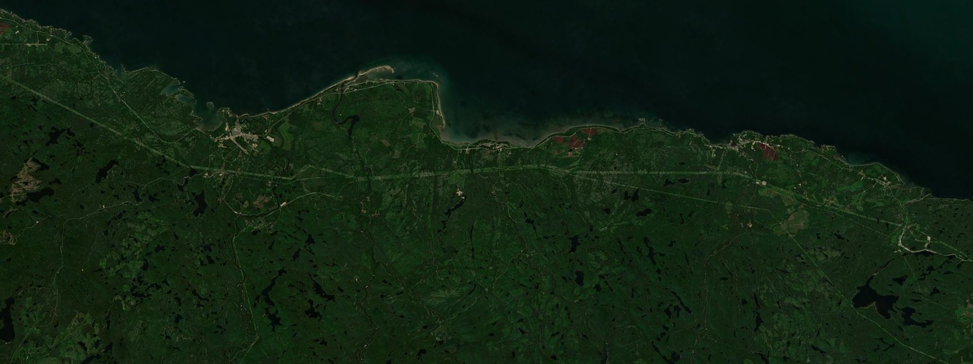 Vue satellite de Longue-Rive