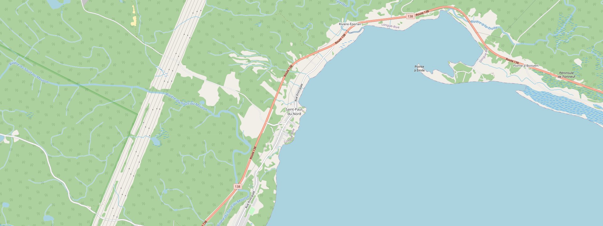 Plan des rues de Longue-Rive