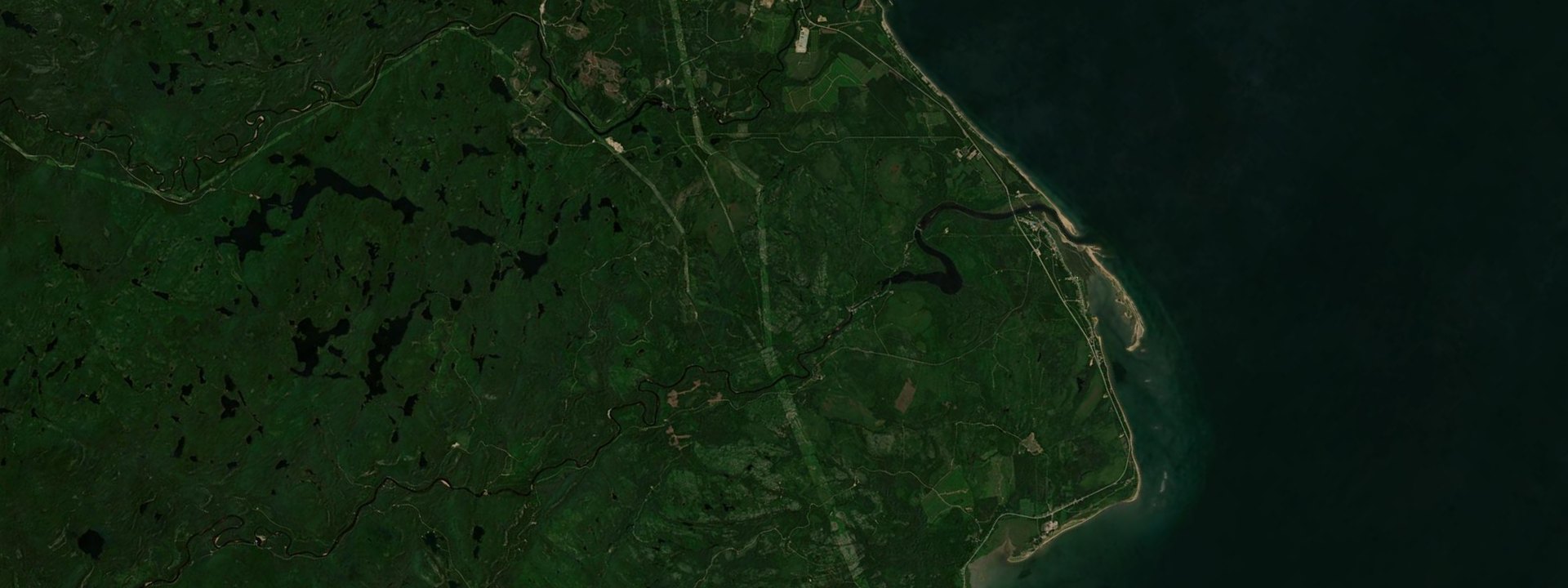 Vue satellite de Portneuf-sur-Mer