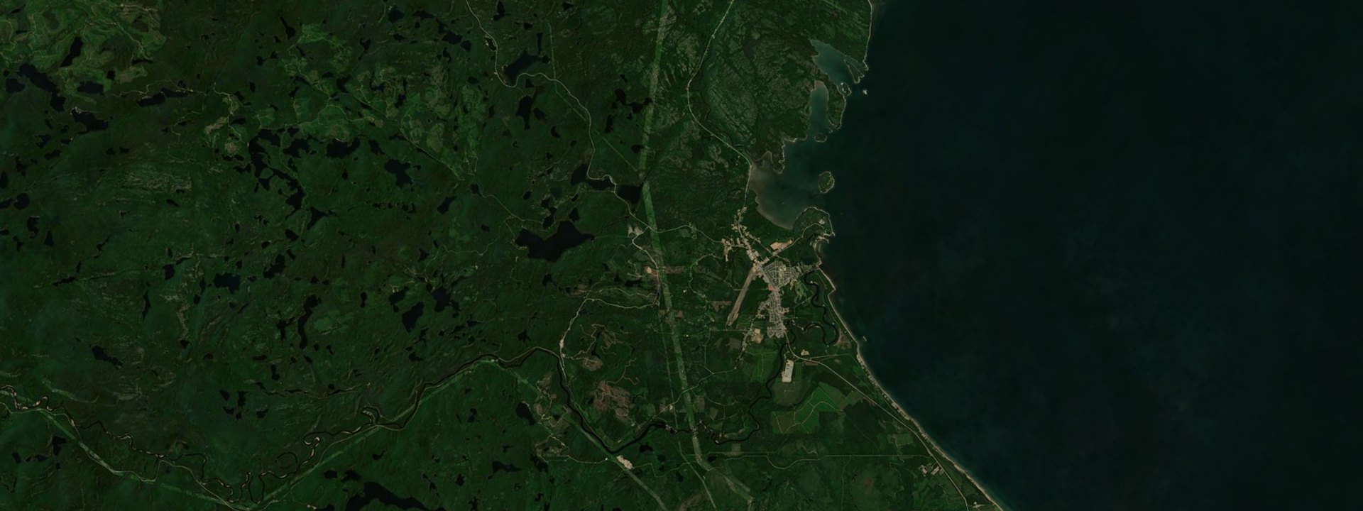 Vue satellite de Forestville