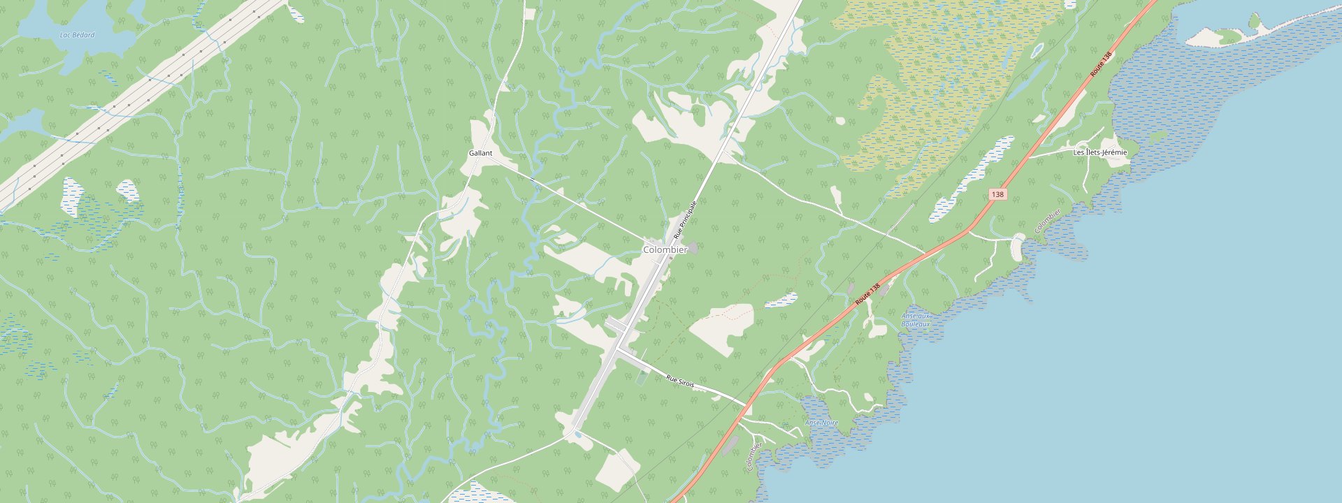 Plan des rues de Colombier