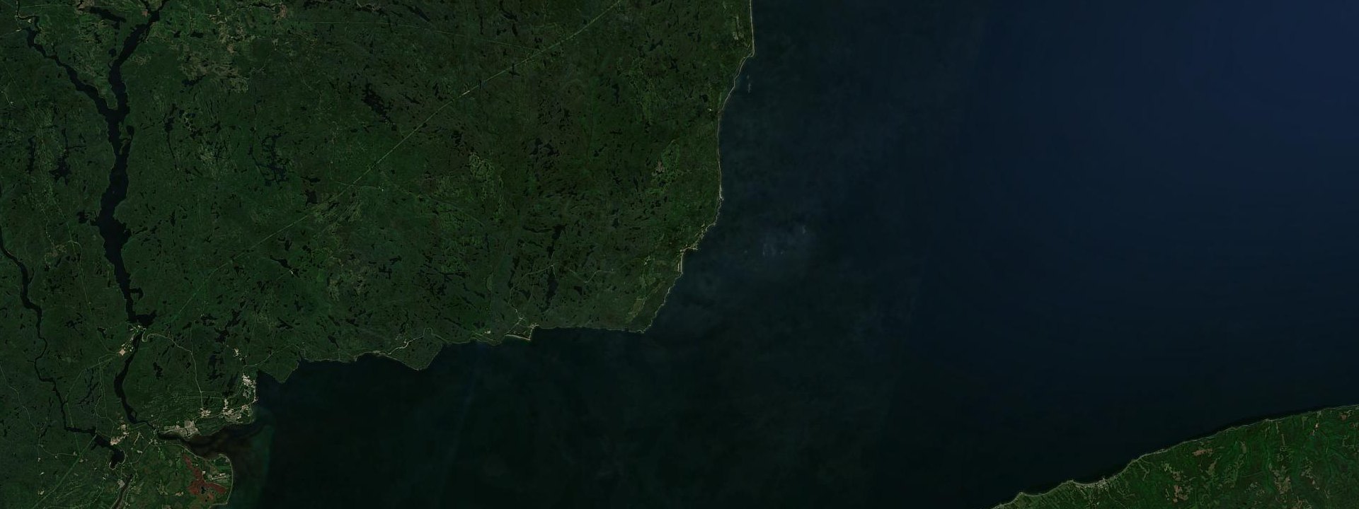 Vue satellite de Baie-Trinité