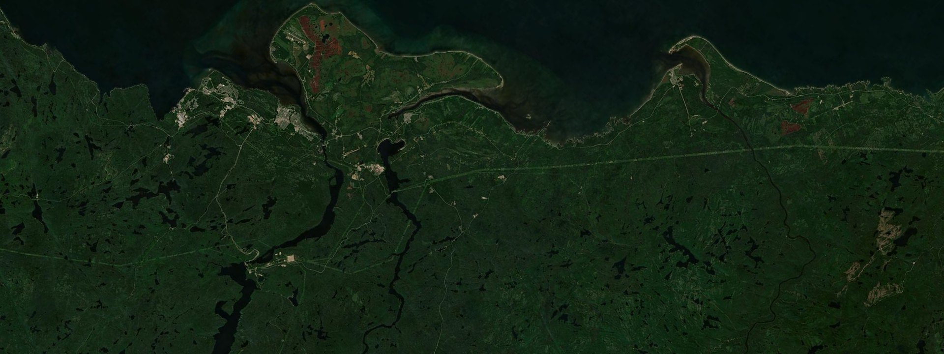 Vue satellite de Ragueneau