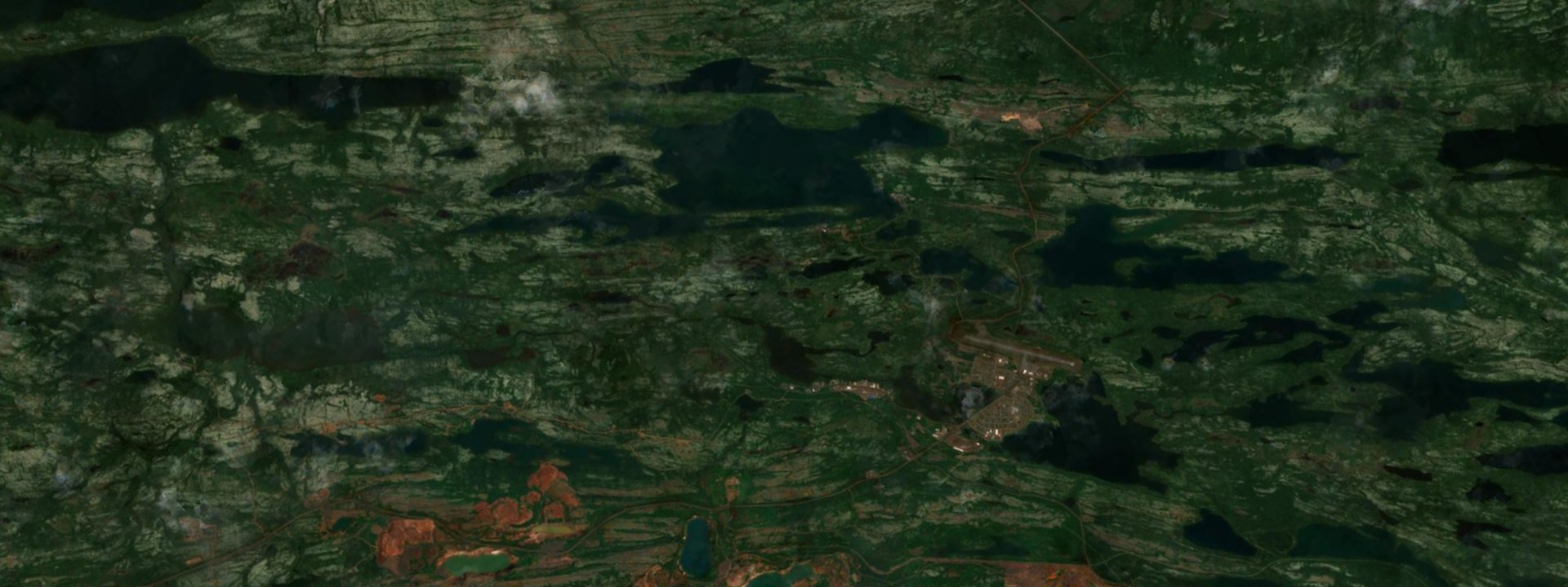 Vue satellite de Schefferville