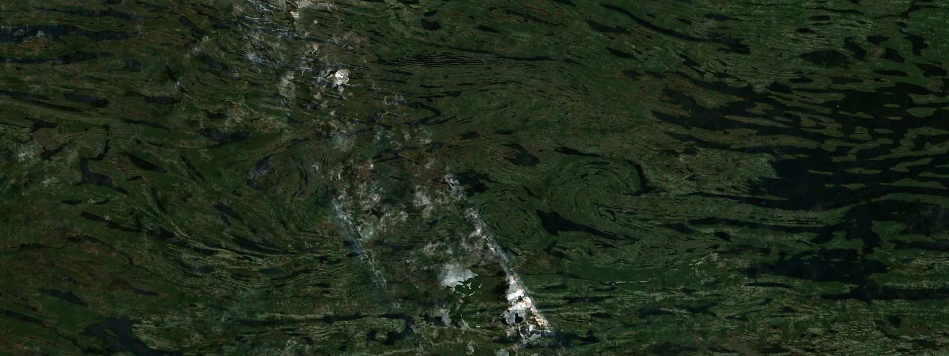 Vue satellite de Kawawachikamach