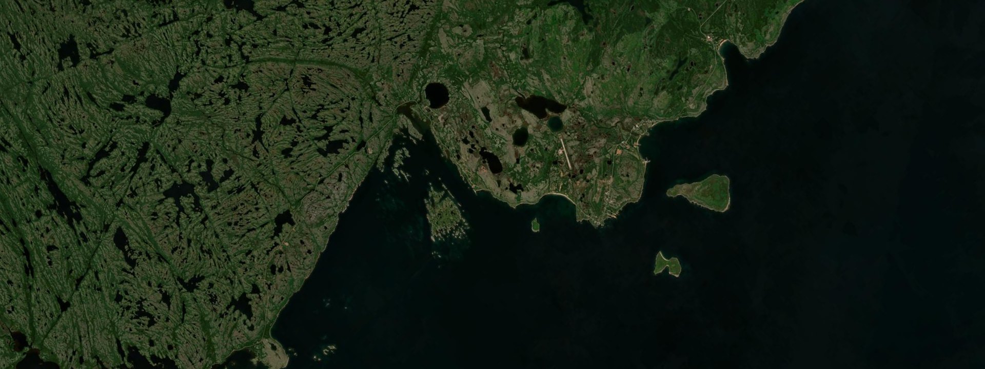 Vue satellite de Blanc-Sablon