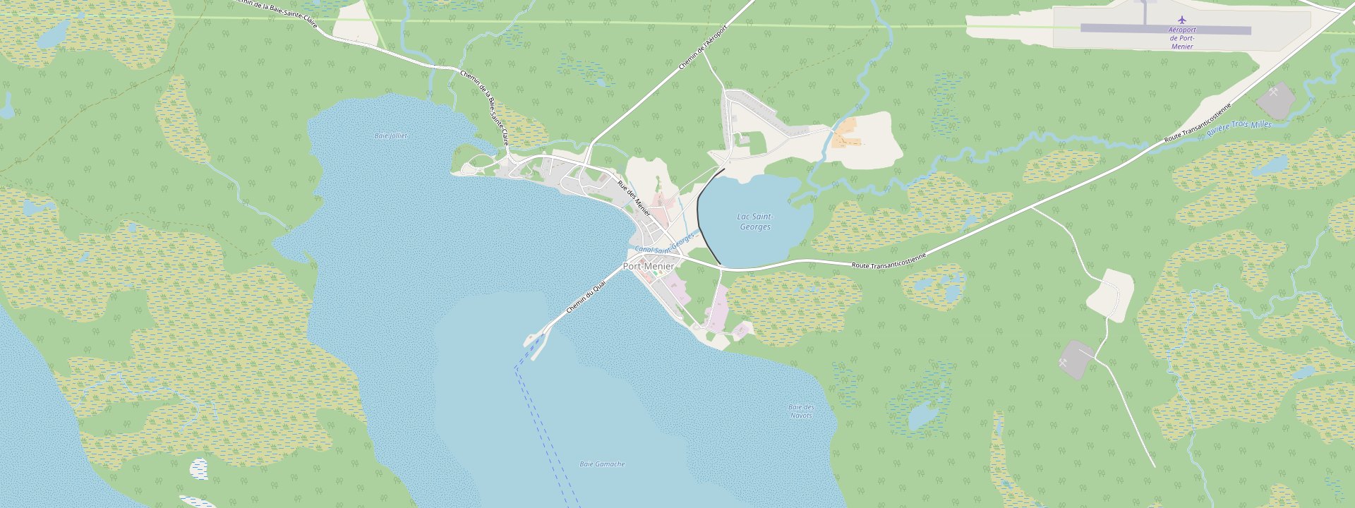 Plan des rues de L'Île-d'Anticosti