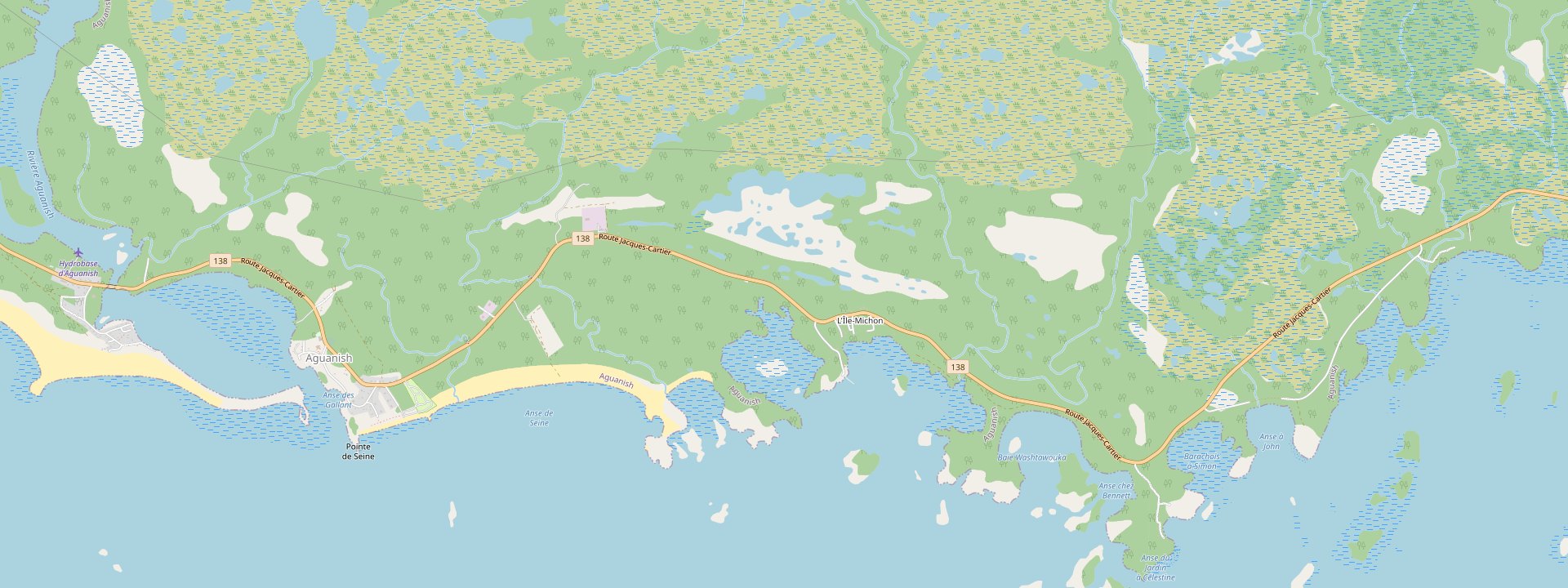 Plan des rues de Aguanish