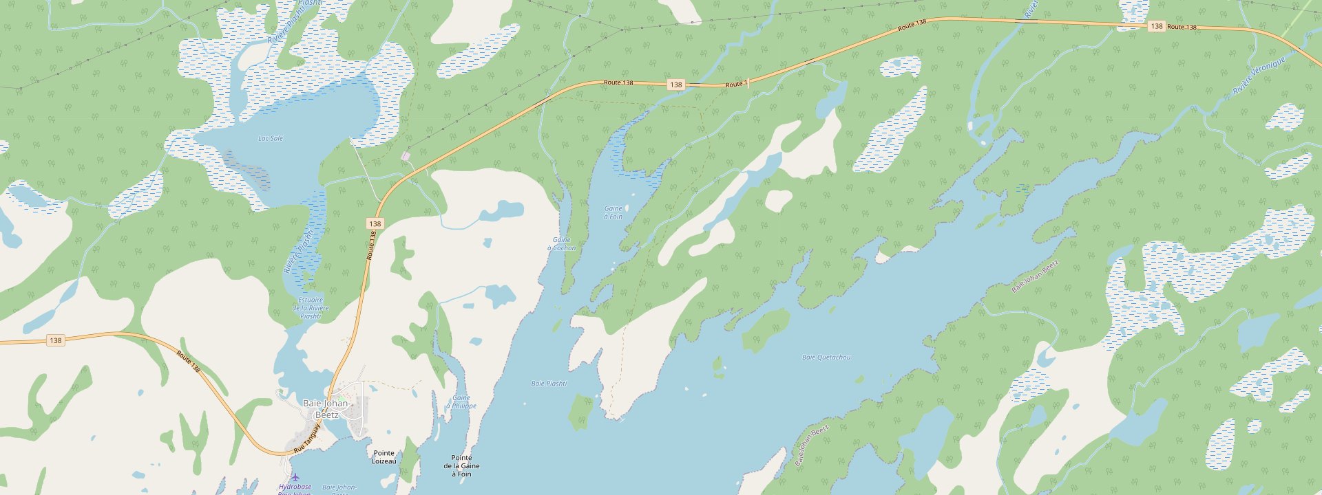 Plan des rues de Baie-Johan-Beetz