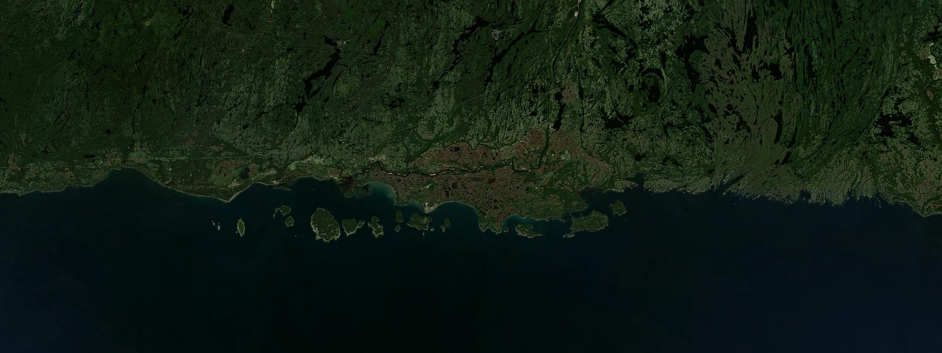 Vue satellite de Havre-Saint-Pierre