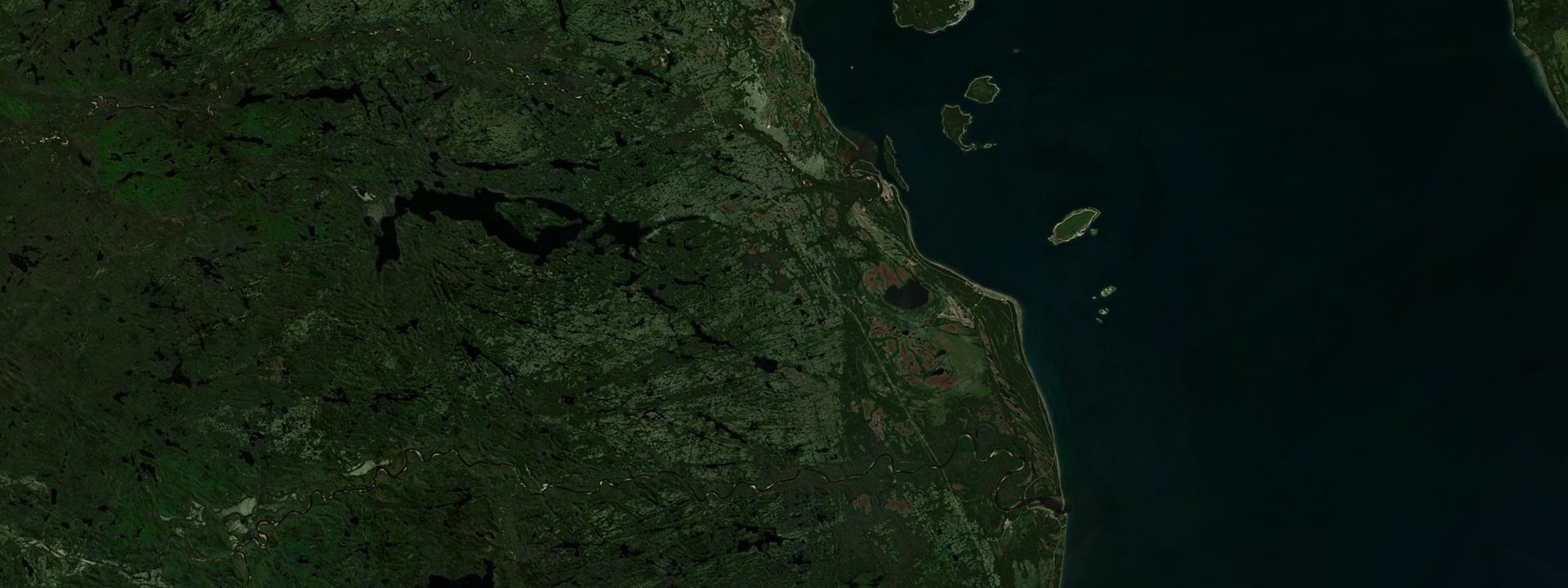Vue satellite de Longue-Pointe-de-Mingan
