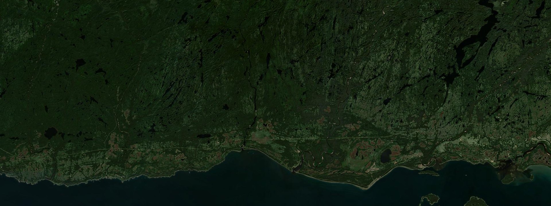 Vue satellite de Rivière-Saint-Jean