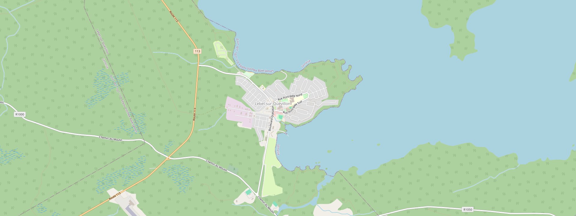 Plan des rues de Lebel-sur-Quévillon