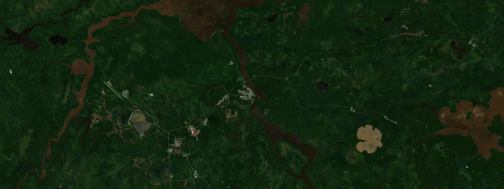 Vue satellite de Matagami