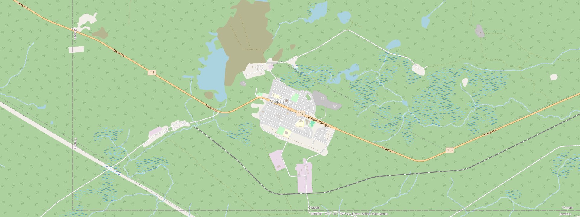 Plan des rues de Chapais