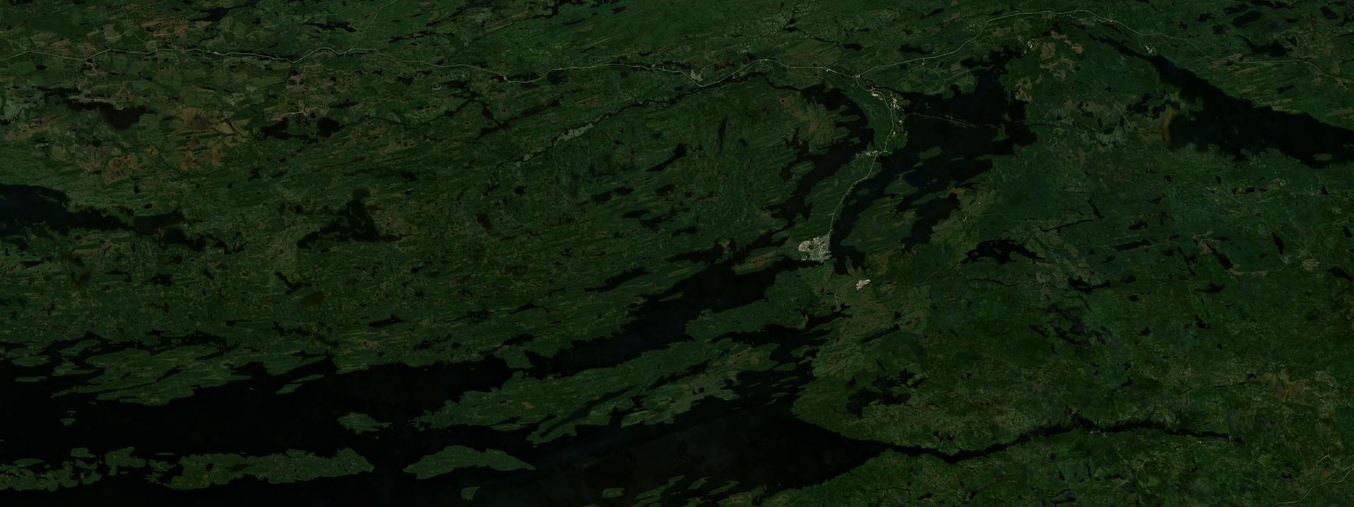 Vue satellite de Mistissini