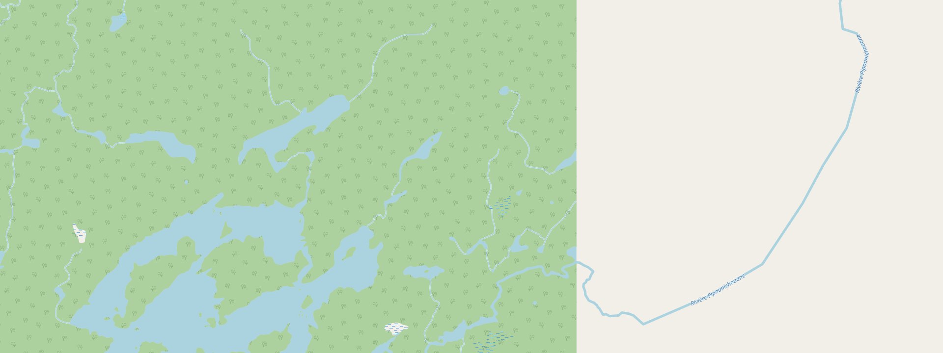 Plan des rues de Mistissini