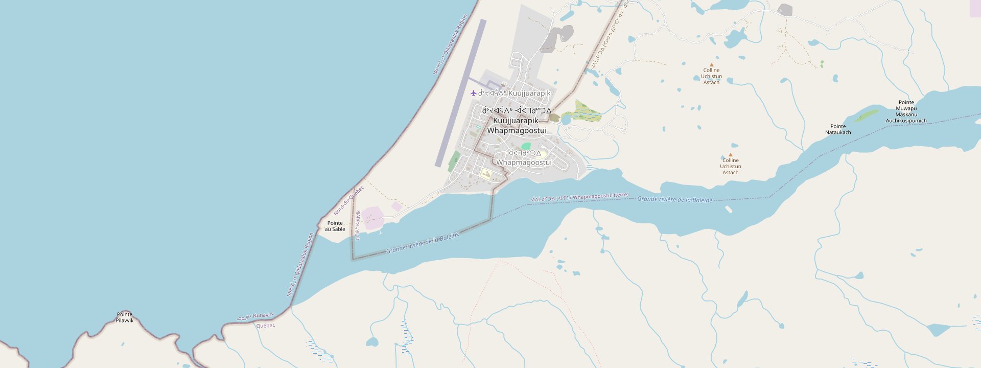 Plan des rues de Kuujjuarapik