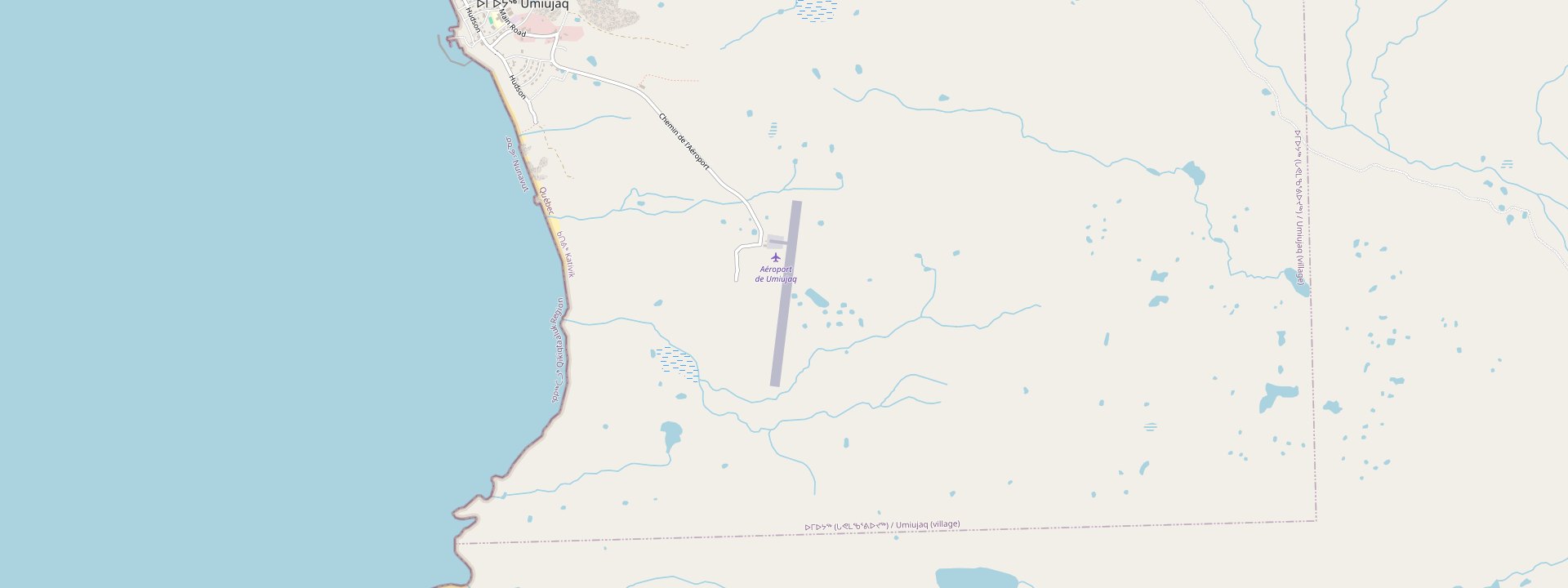 Plan des rues de Umiujaq