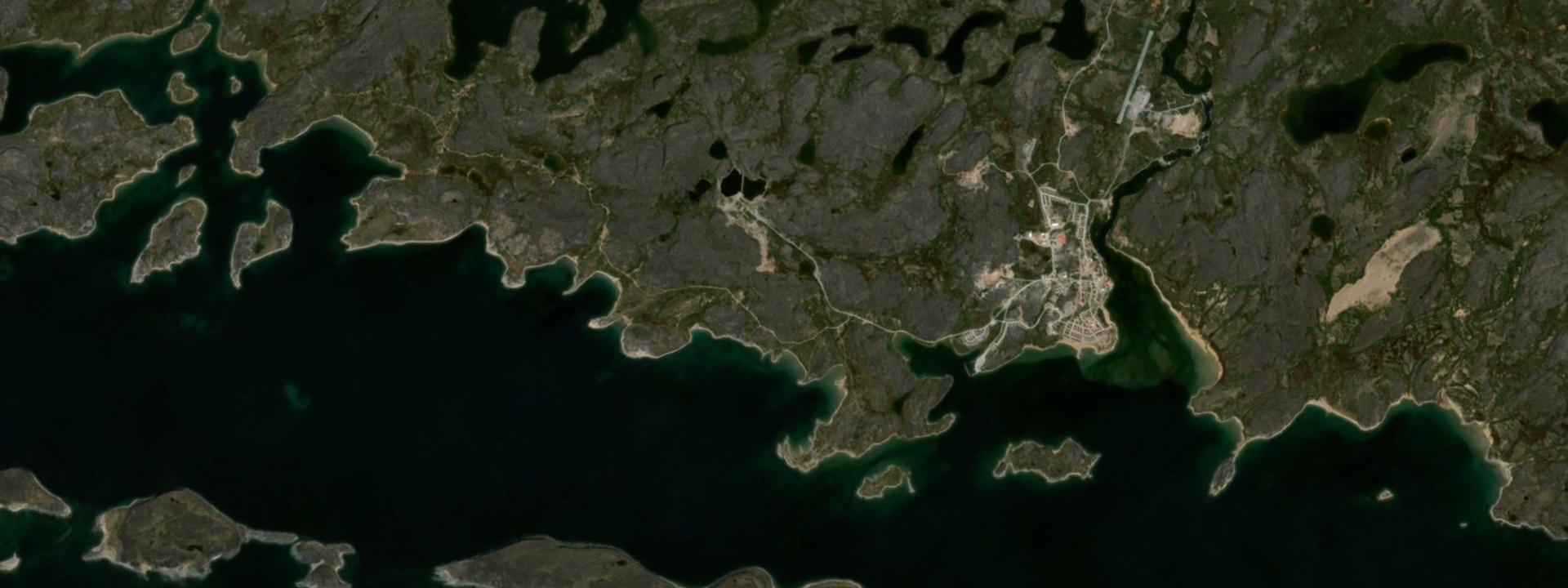 Vue satellite de Inukjuak