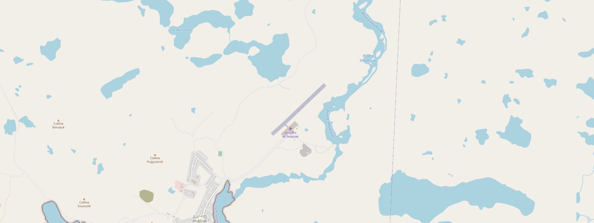 Plan des rues de Inukjuak