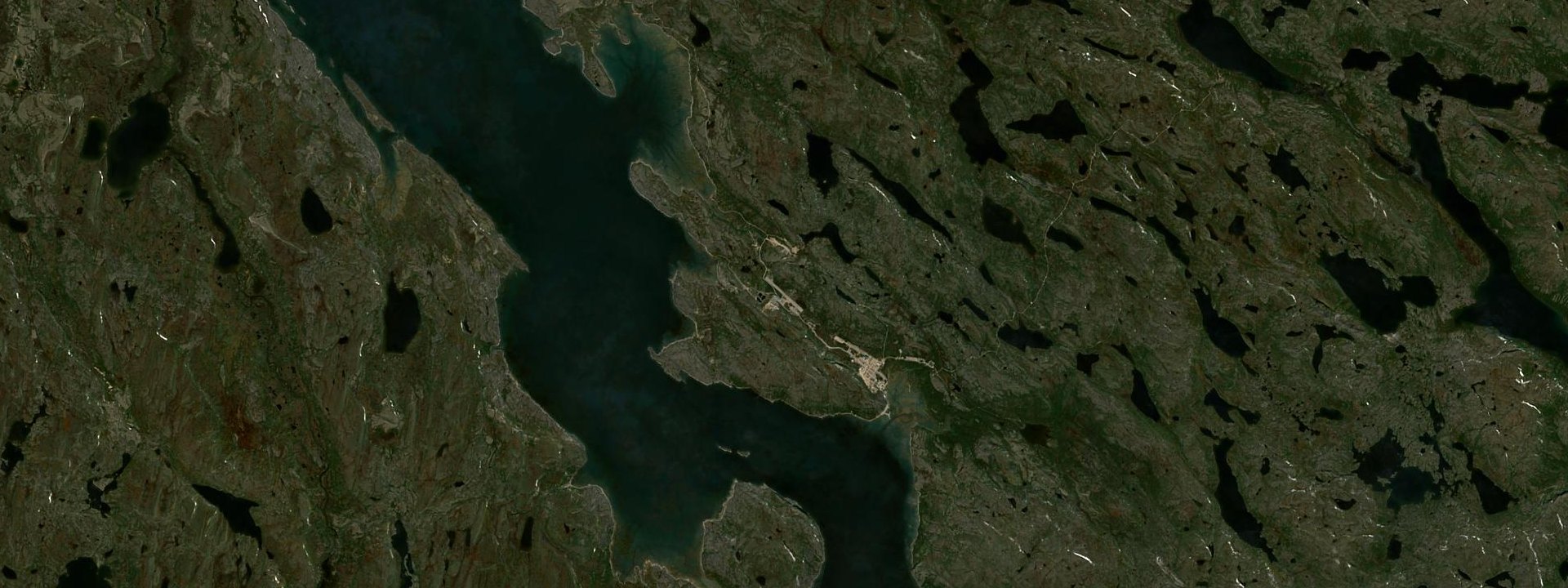 Vue satellite de Kangiqsualujjuaq