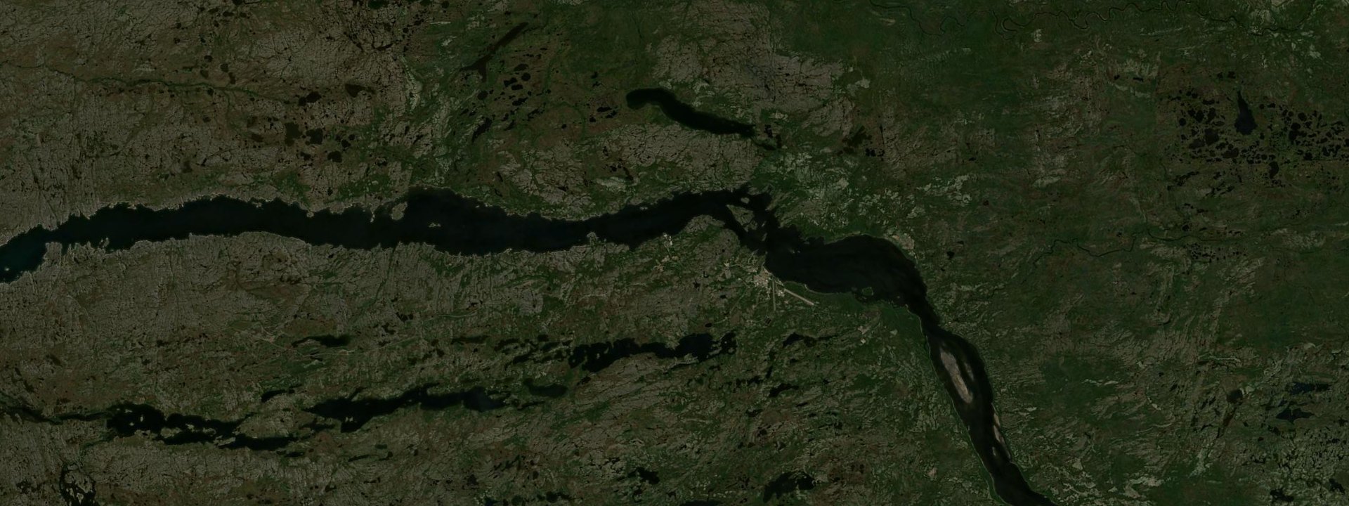 Vue satellite de Kuujjuaq