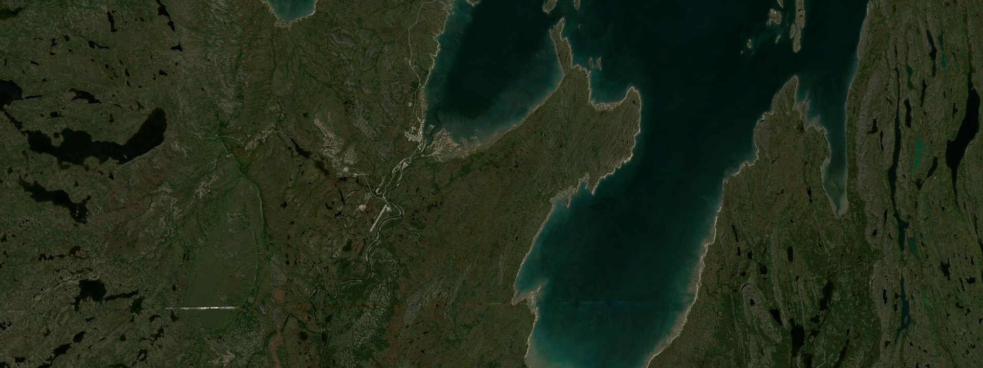 Vue satellite de Tasiujaq