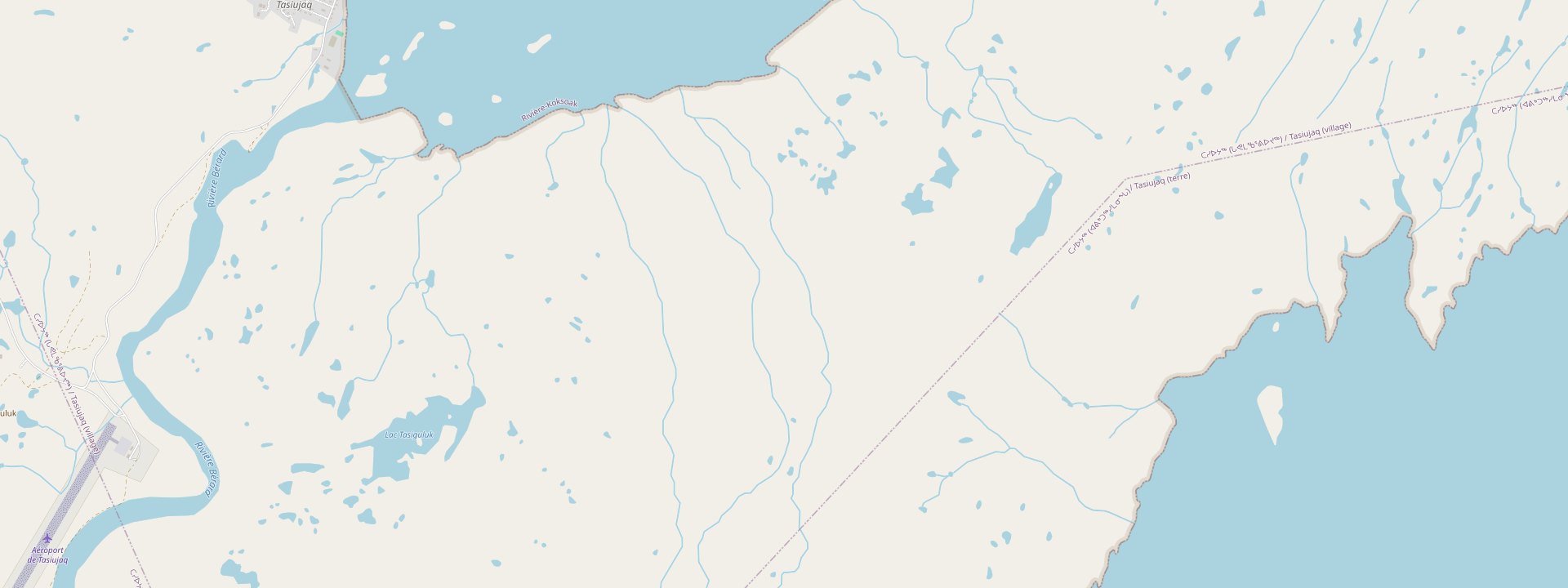 Plan des rues de Tasiujaq