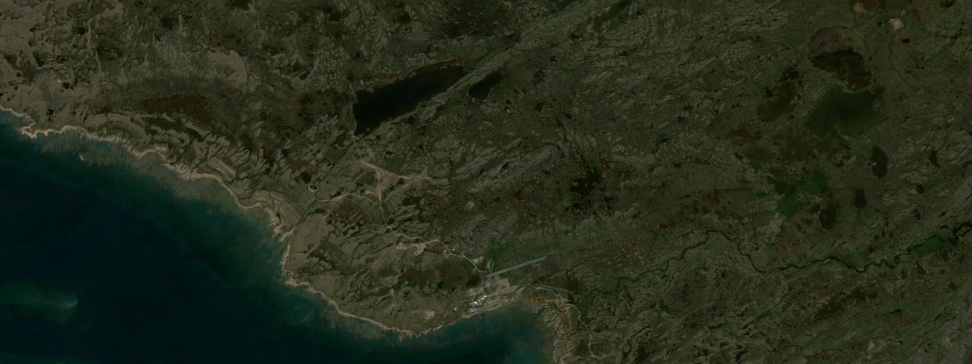 Vue satellite de Aupaluk