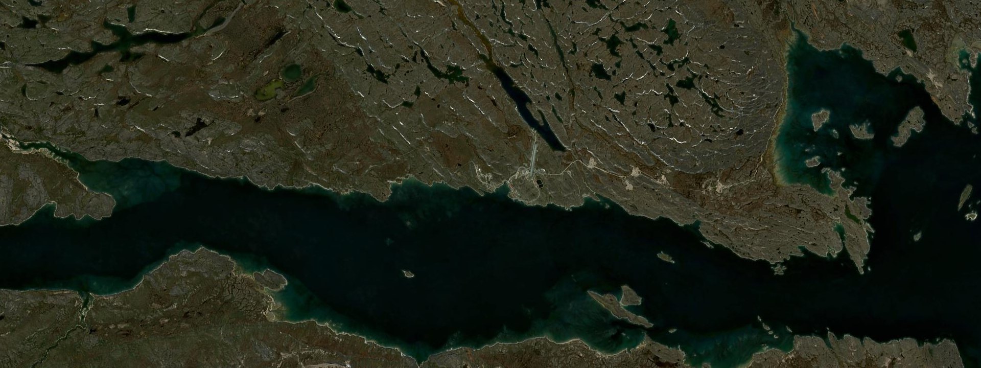 Vue satellite de Kangirsuk