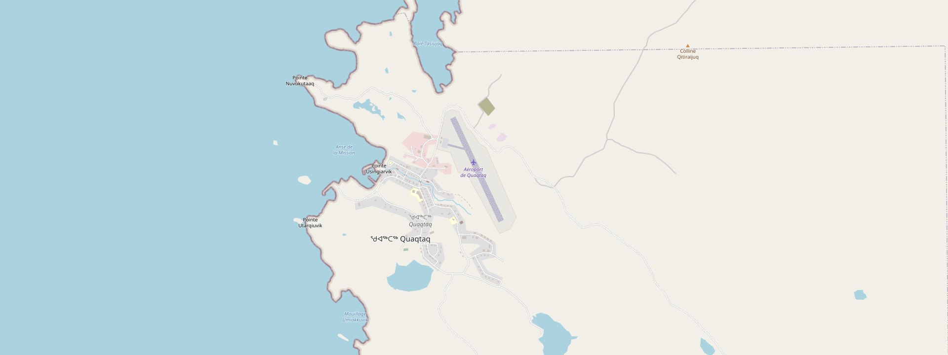 Plan des rues de Quaqtaq